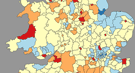 Snapshot of choropleth map